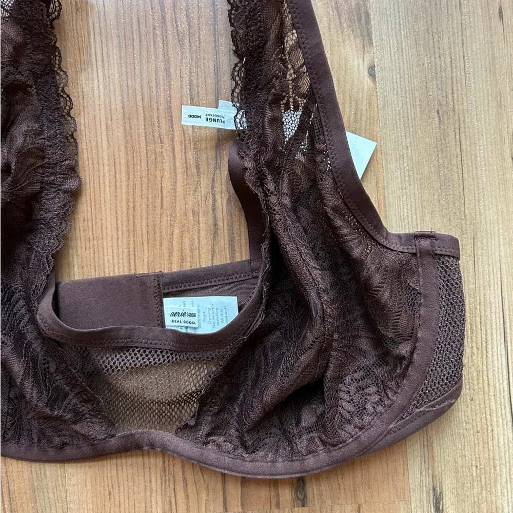 Aerie Chocolate Lace Bra - Picture 5 of 8